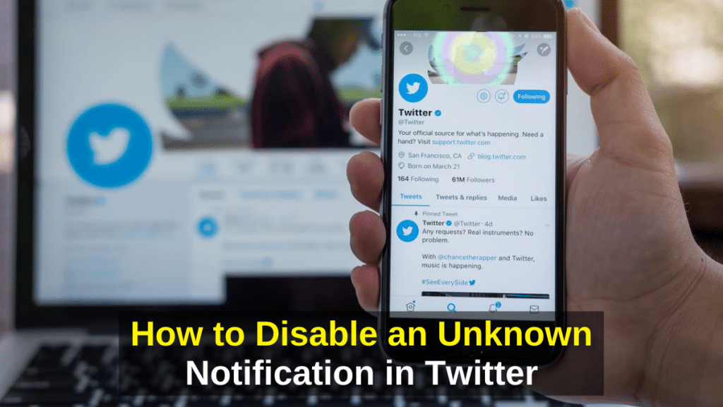 How to Disable an Unknown Notification in Twitter ? -